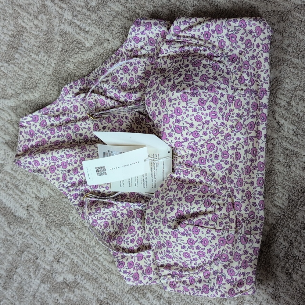 Tory Burch Purple Floral One Piece Swimsuit - Picture 11 of 11